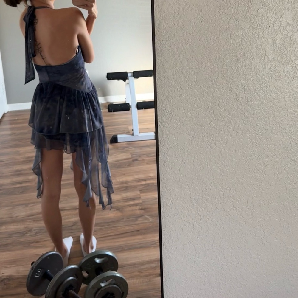 Urban Outfitters Sheer Blue Dress